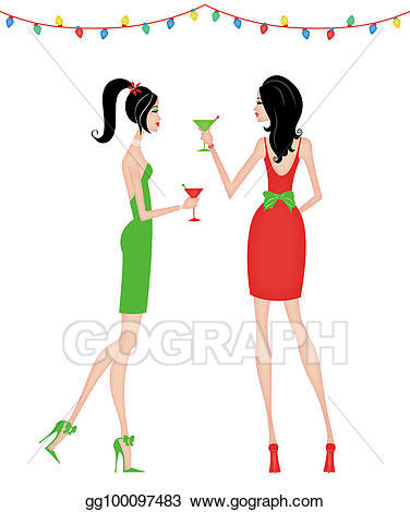 party clipart woman