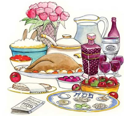 passover clipart passover table