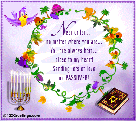 passover clipart wishes card