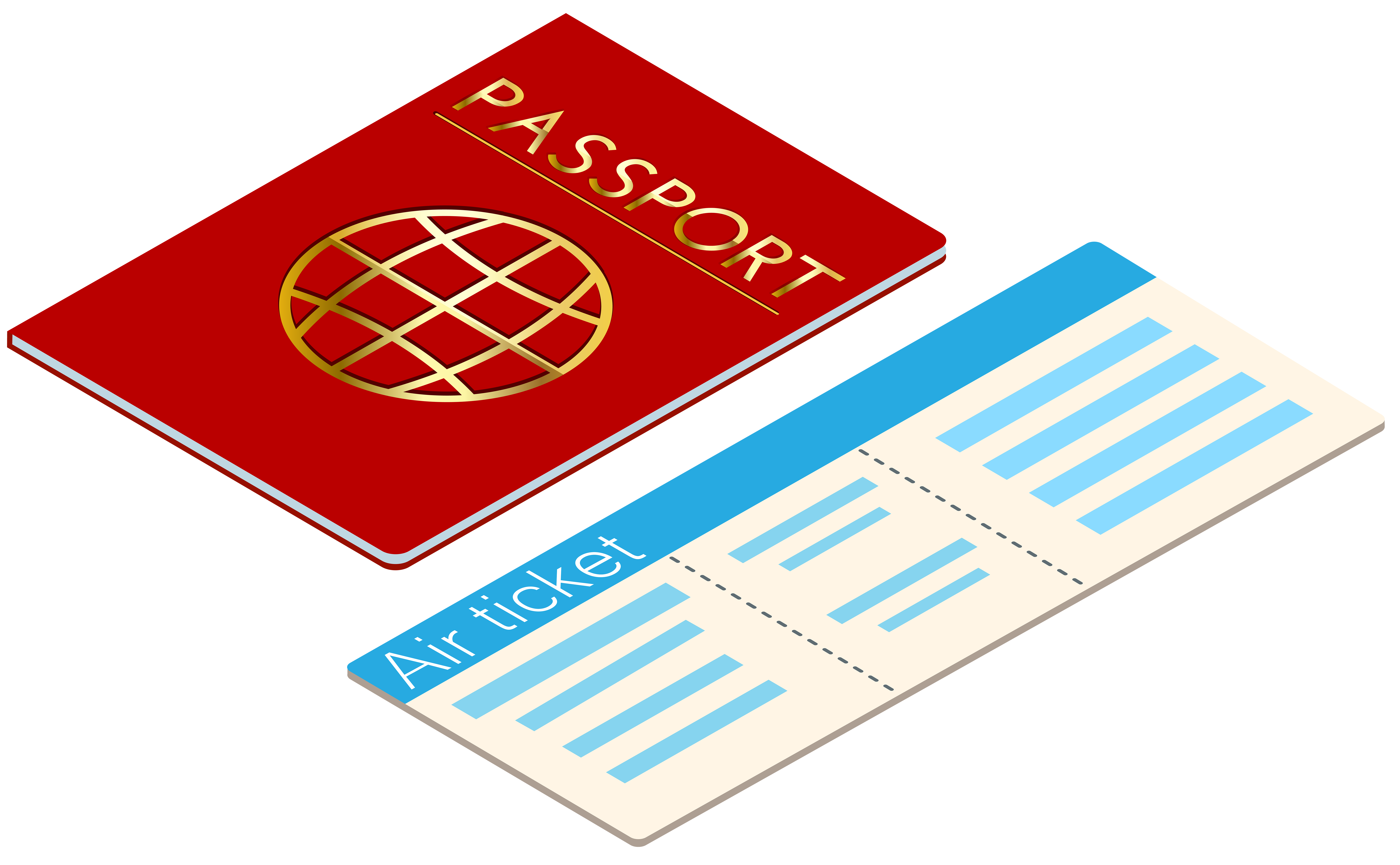 passport clipart cartoon