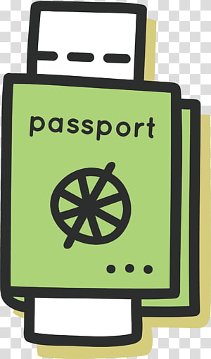 passport clipart cartoon