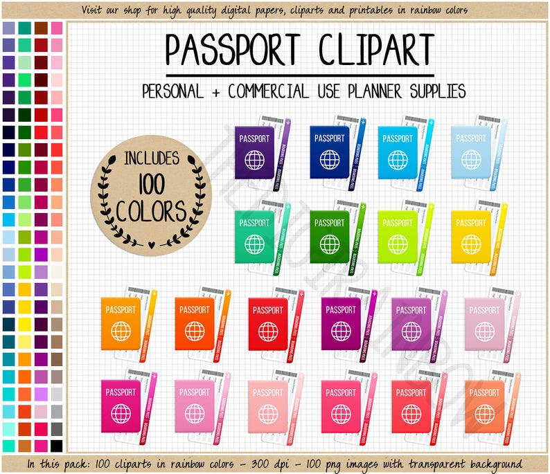 passport clipart mini