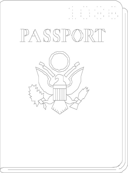 passport clipart passport page
