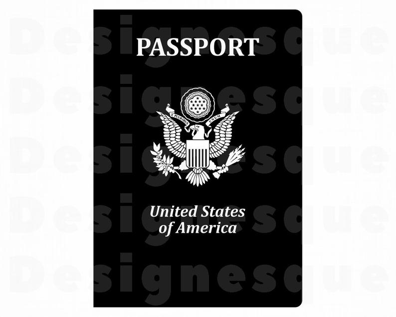 traveling clipart passport us