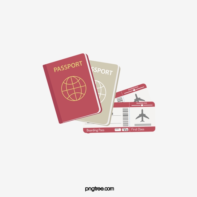passport clipart pink