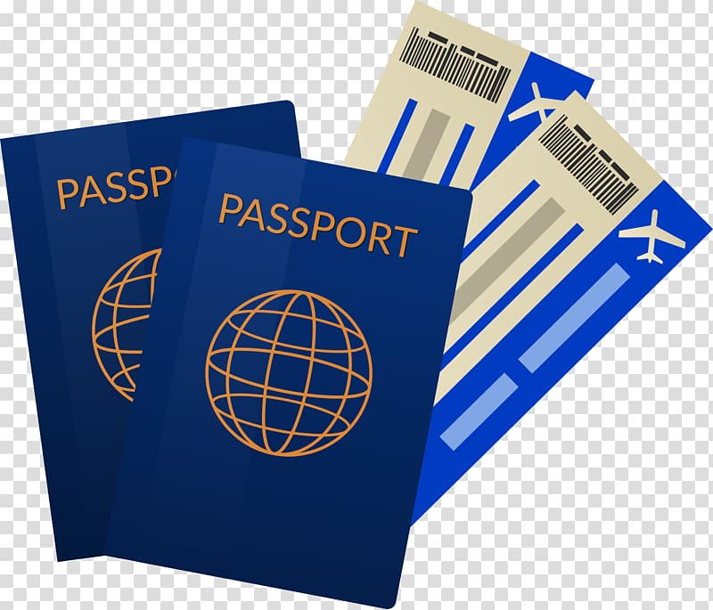 passport clipart plane ticket