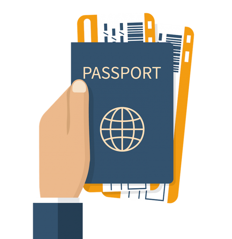 passport clipart travel document