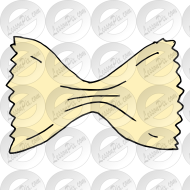 Picture for classroom therapy. Pasta clipart bowtie pasta