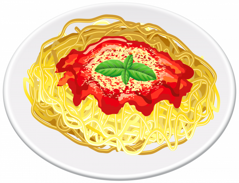 pasta clipart coloring page