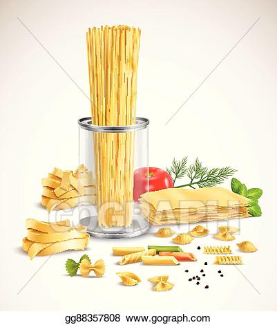 pasta clipart dried
