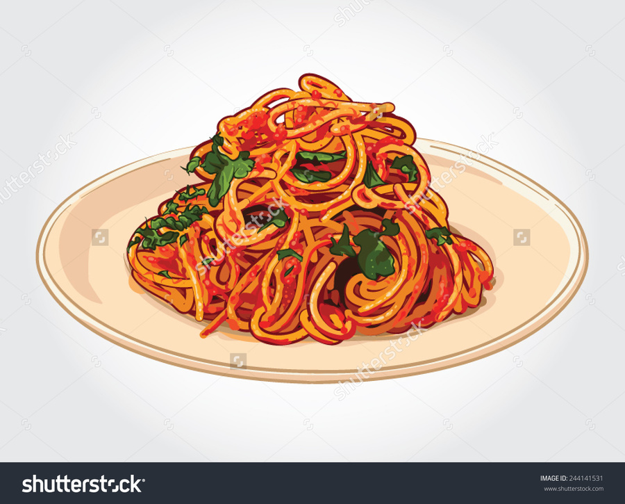 pasta clipart spaghetti meatball