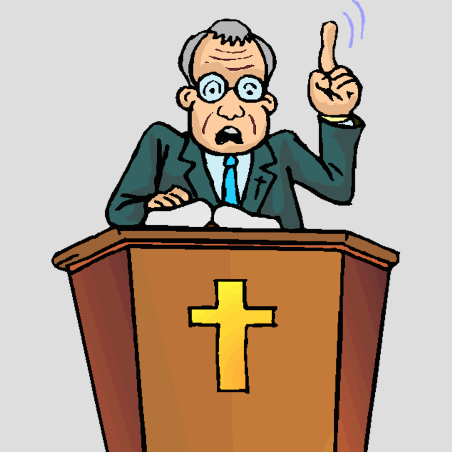 pastor clipart lectern