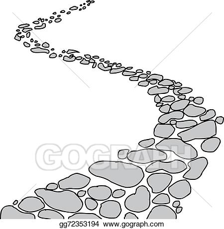 pathway clipart outline