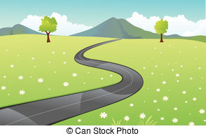 path clipart land road