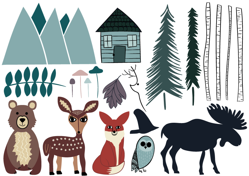 Path clipart woodland path.  focal point prints