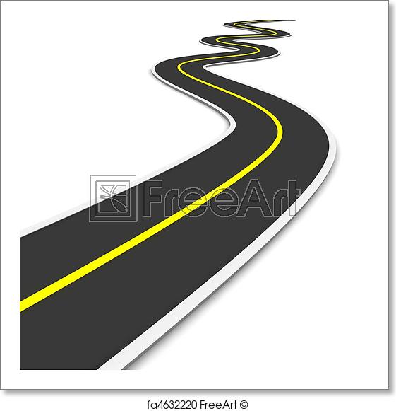 path clipart zigzag road