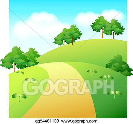 pathway clipart countryside