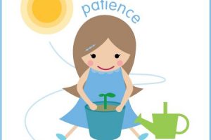 patience clipart kid
