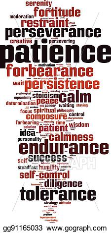 patience clipart patience word