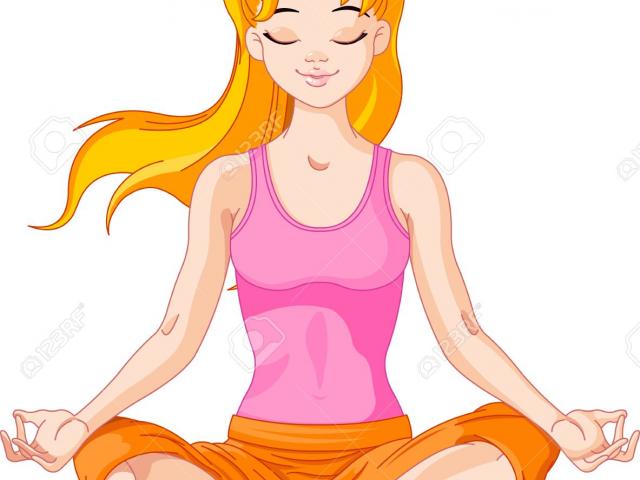 patience clipart yoga woman