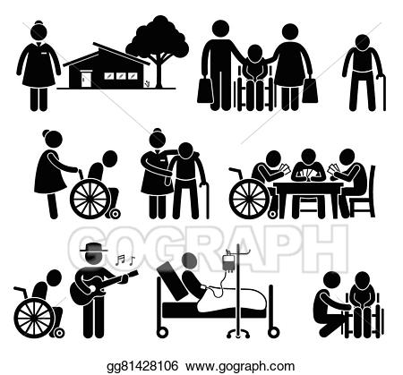 patient clipart old folks home