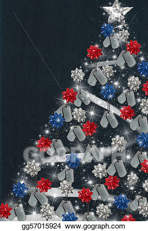 Stock illustration tree . Patriotic clipart christmas