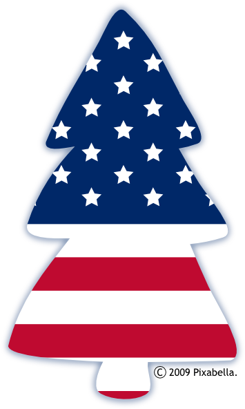 Free clip art american. Patriotic clipart christmas