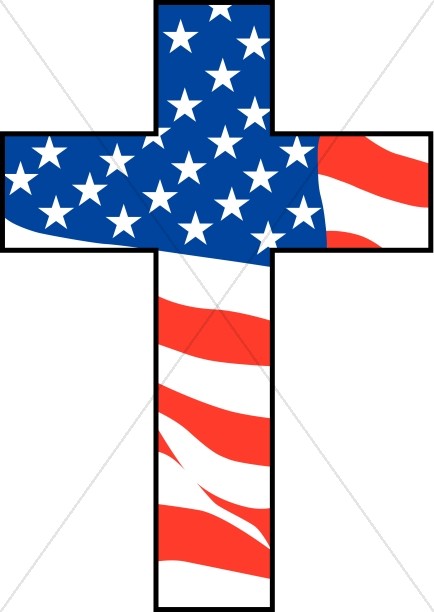 patriotic clipart cross