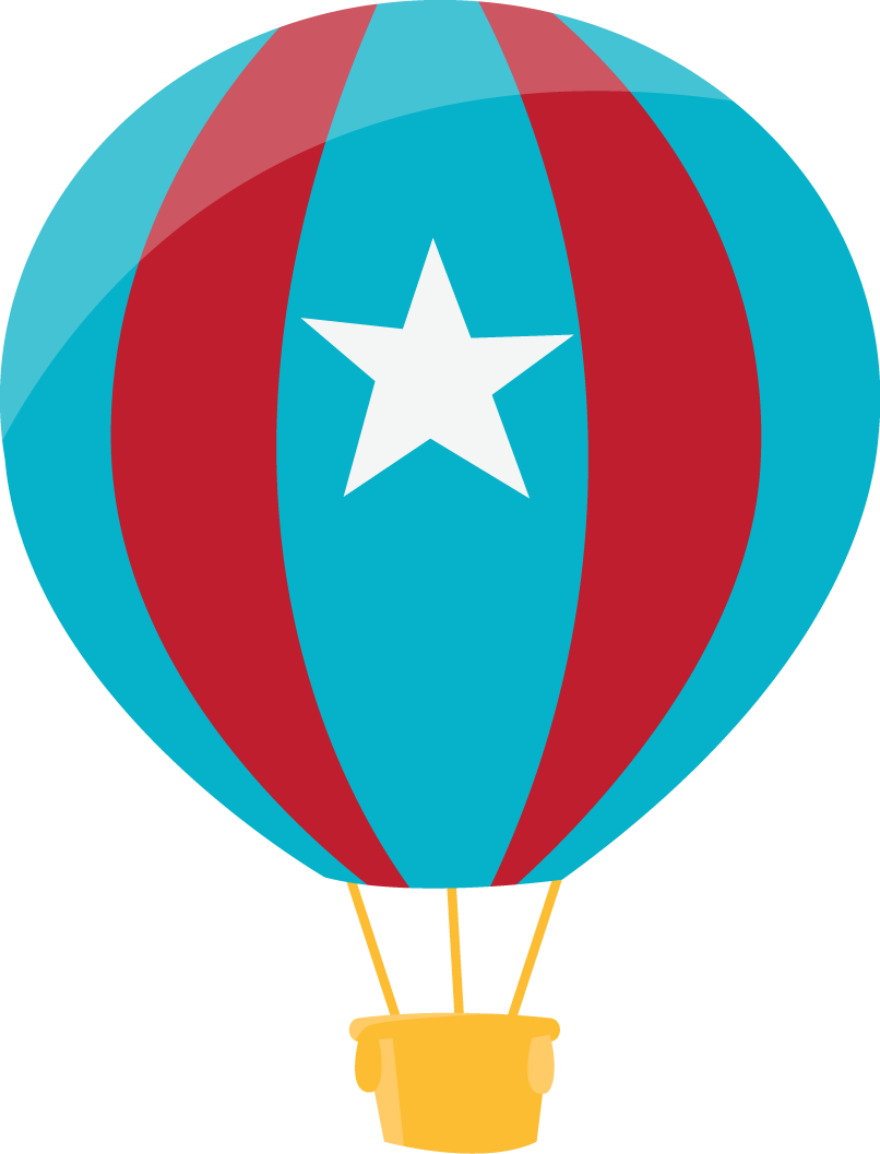 patriotic clipart hot air balloon