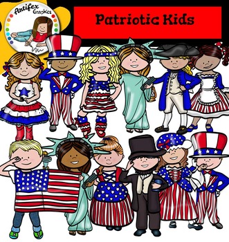 patriotic clipart kid