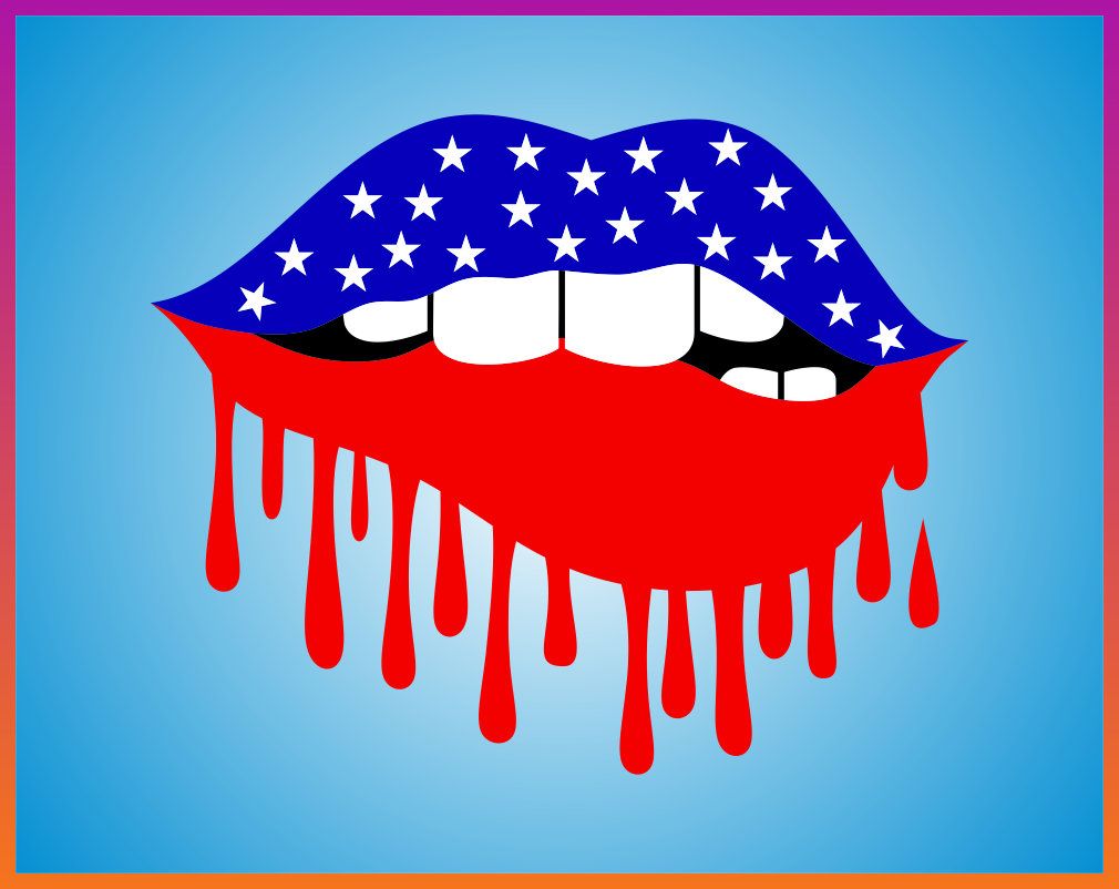 patriotic clipart lip