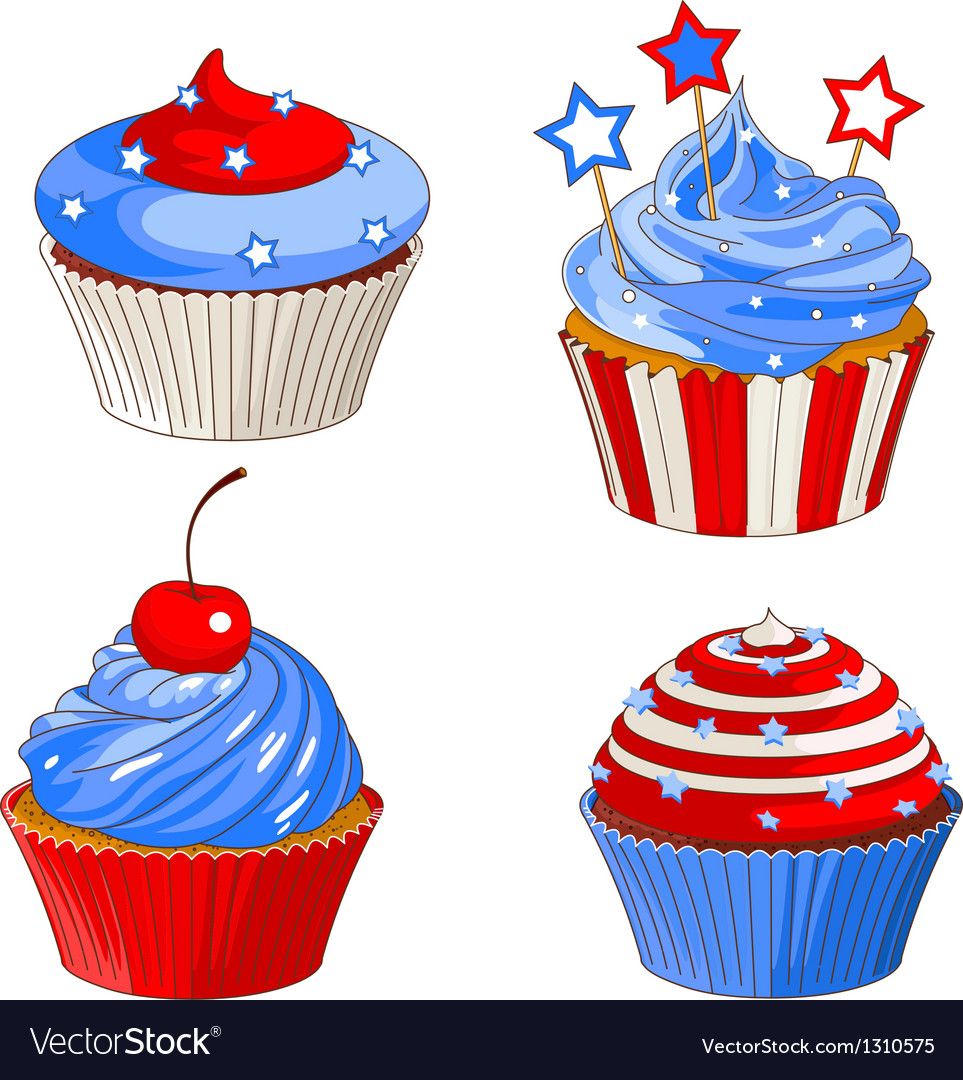 patriotic clipart patriotic cupcake