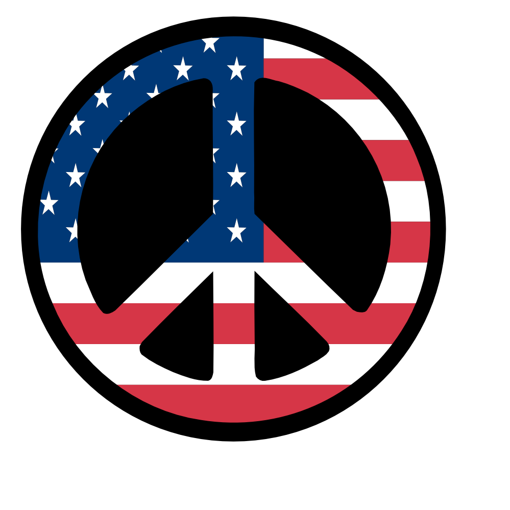 patriotic clipart peace sign