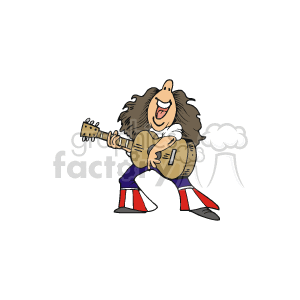 A man in bell. Patriotic clipart singing