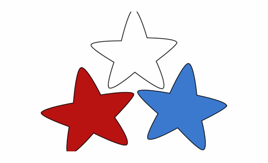 Patriotic clipart star usa. Red white blue and