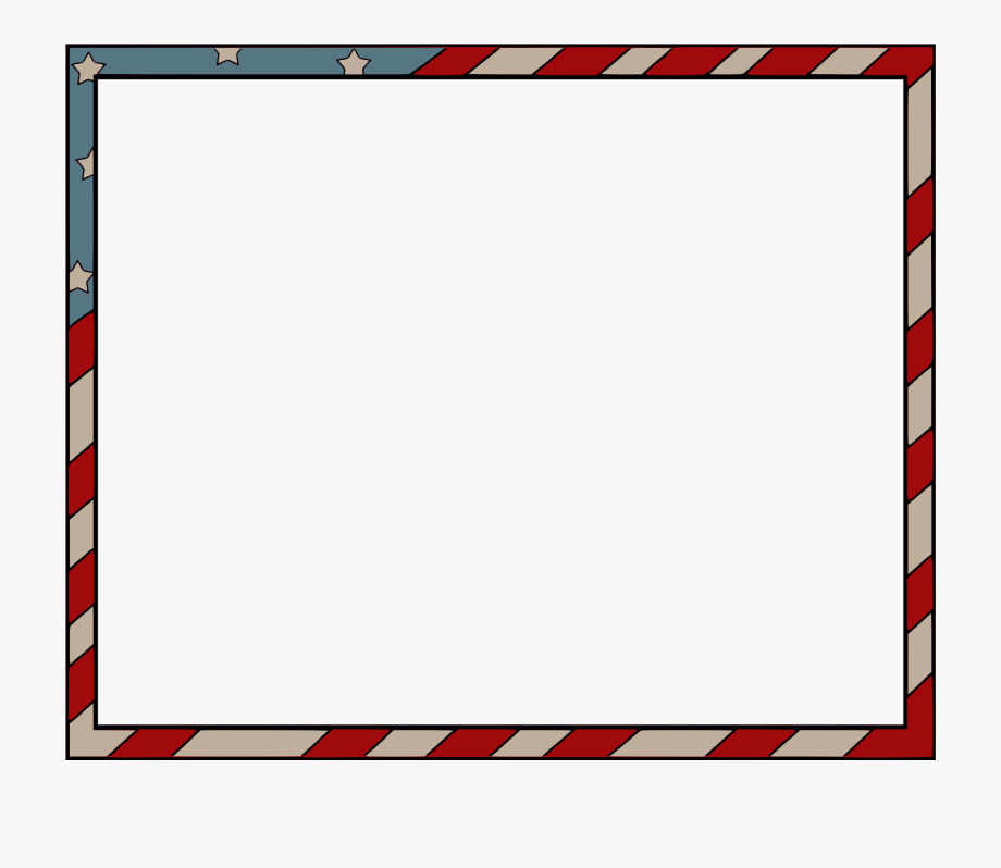 patriotic clipart thin page border