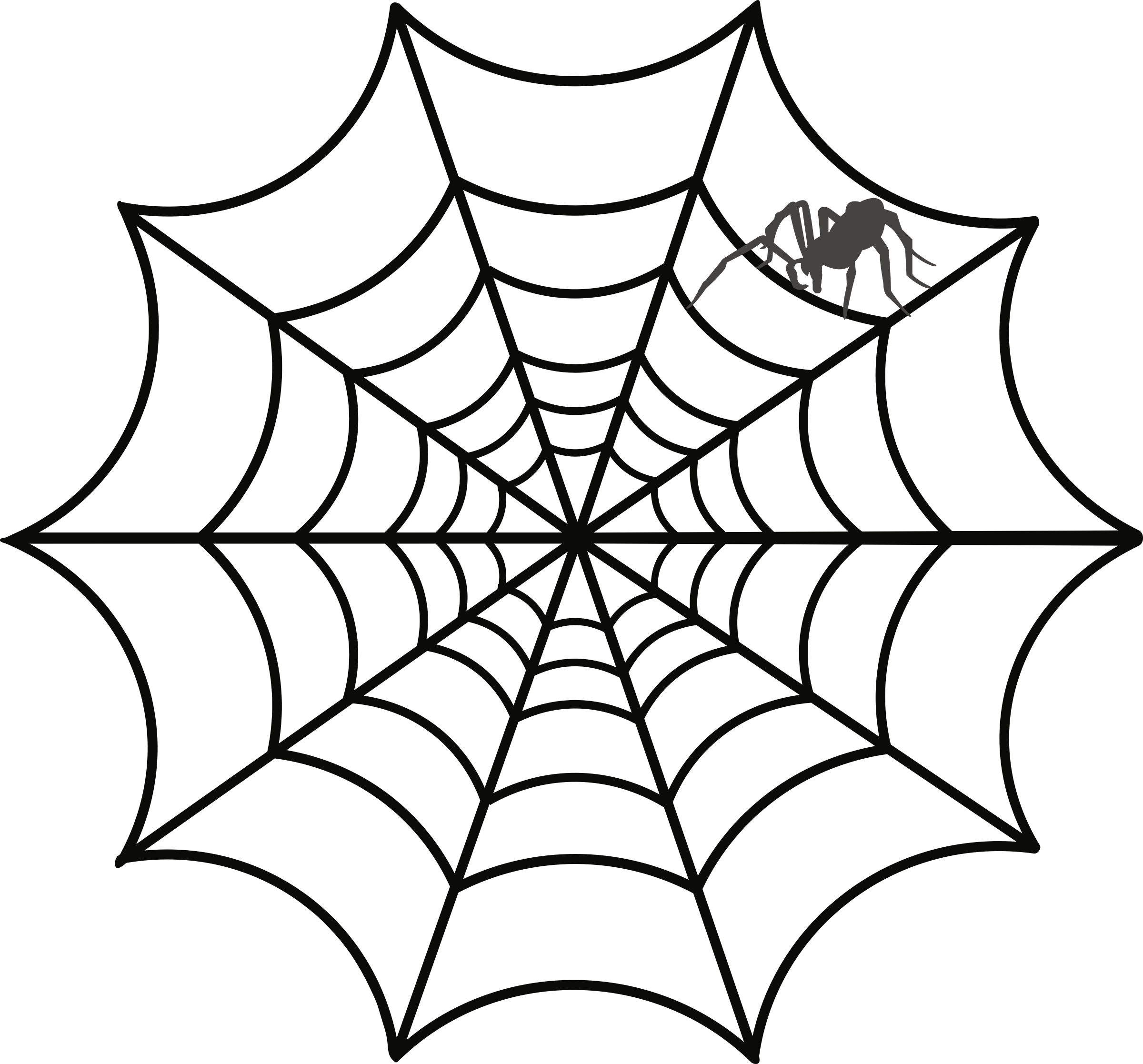 pattern clipart spider web