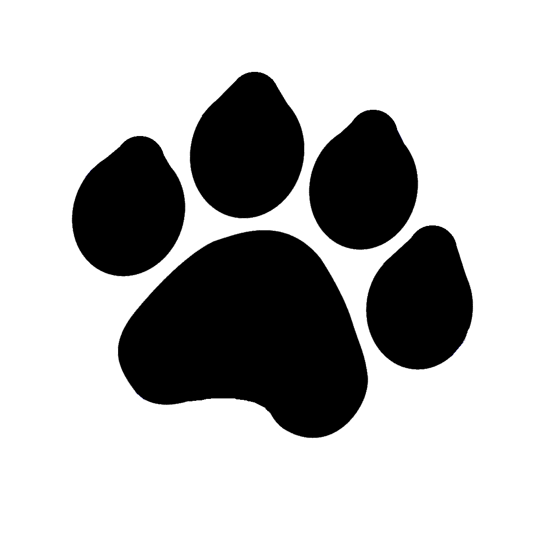 . Clipart dogs paw print