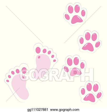 paw clipart baby