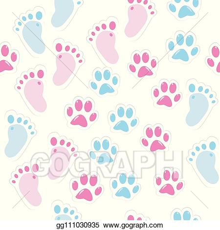 paw clipart baby