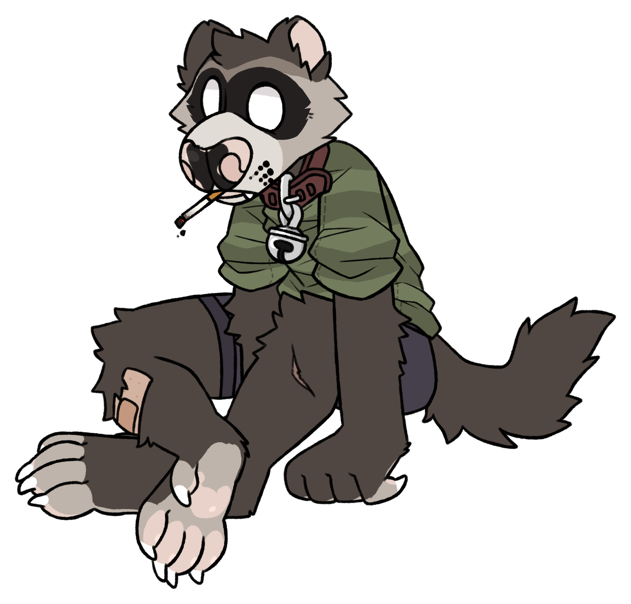 paw clipart badger