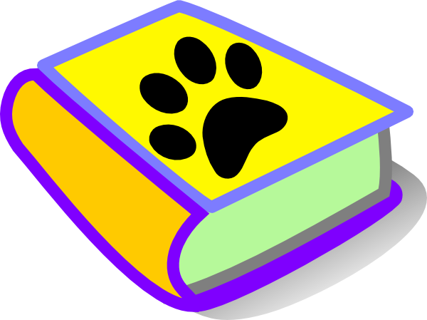paw clipart book clipart