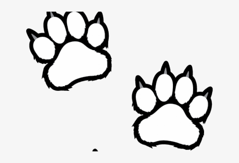 paw clipart coloring
