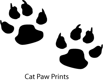 pawprint clipart feline
