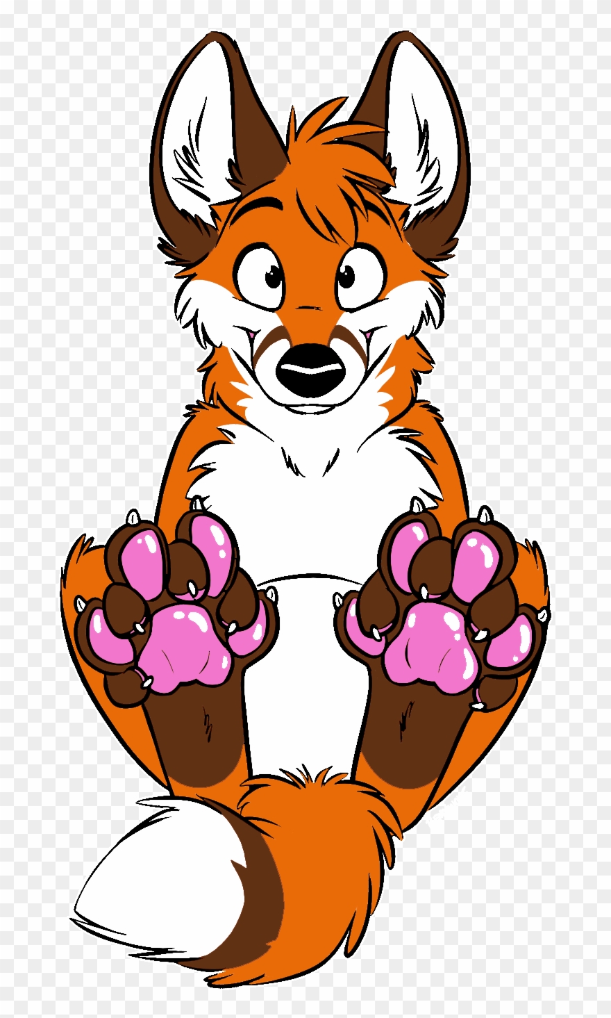 paw clipart fox