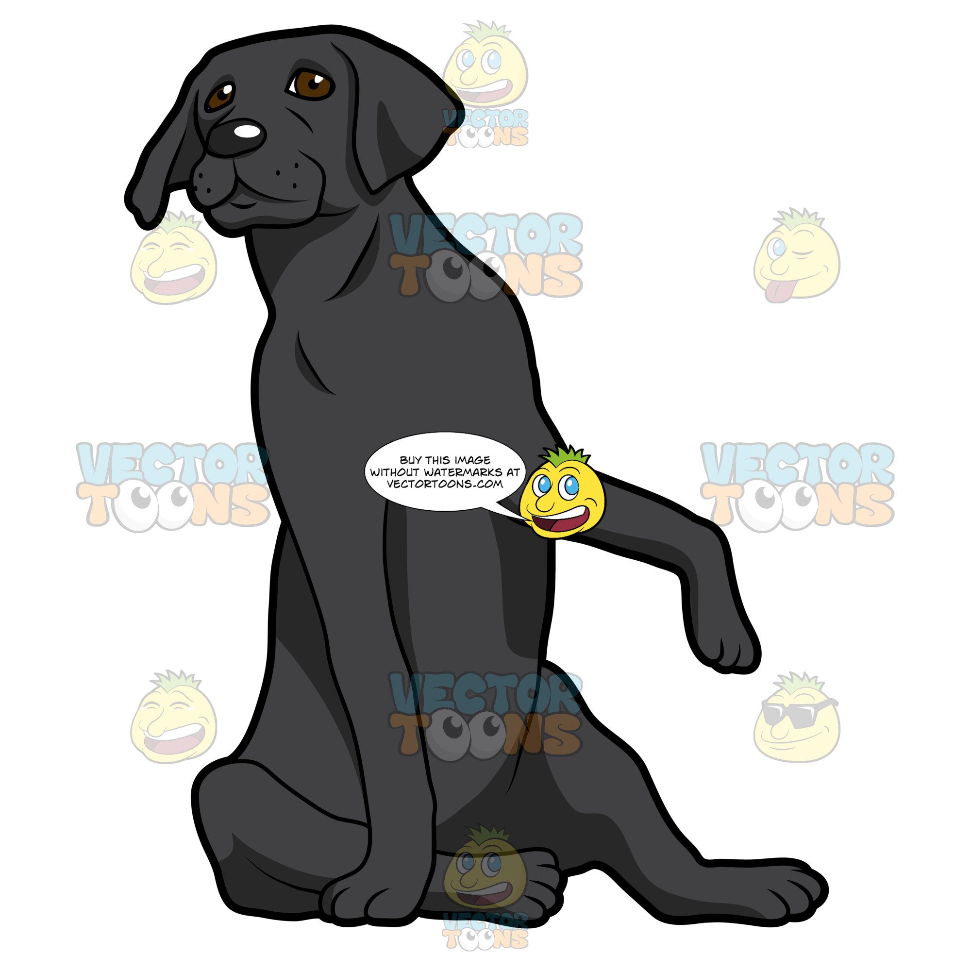 paw clipart lab