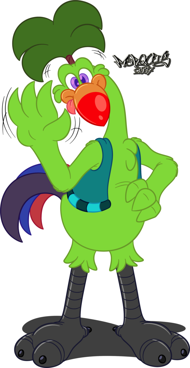 Paw clipart lovable. Big derpable bird by