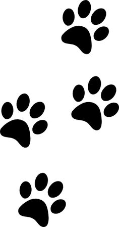 paw clipart multiple