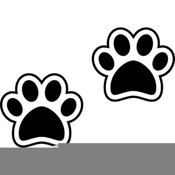 paw clipart outline