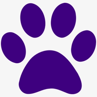 Paw clipart purple. Panther clip art at